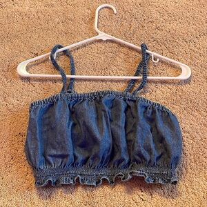 American eagle jean cropped tank
